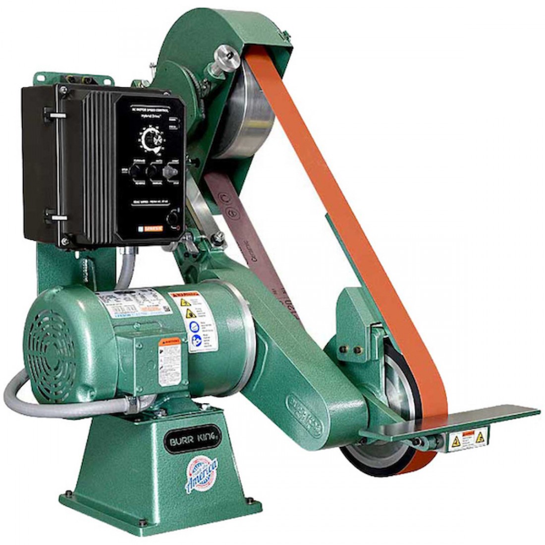 BURR KING 99730 MODEL 960272 2" X 72" TWO WHEEL KNIFEMAKERS BELT GRINDER